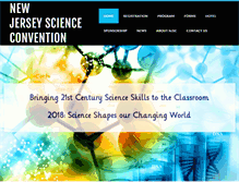 Tablet Screenshot of njscienceconvention.org